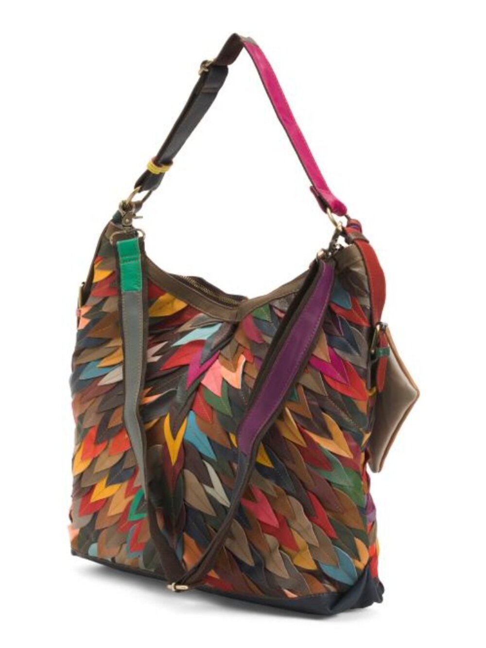 AMERILEATHER Leather Zoe Shoulder Bag - Picture 3 of 6